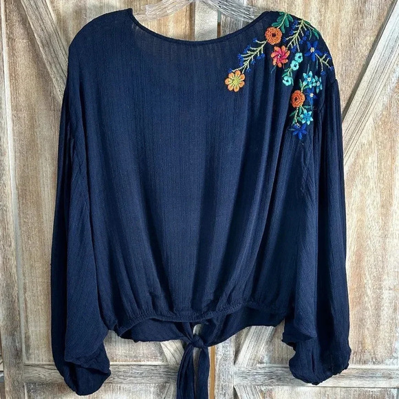 Free People Up And Away Embroidered Top - Picture 5 of 8